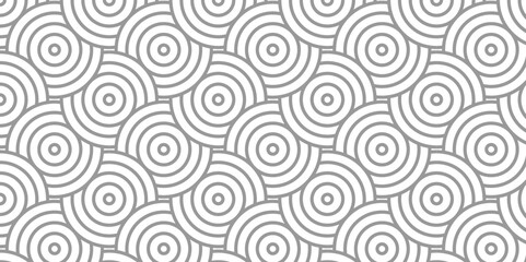 Minimal Vector overlapping Pattern diamond geometric white spiral line waves abstract wave line. seamless white and gray tile stripe overlap creative retro circle line fabric pattern background.
