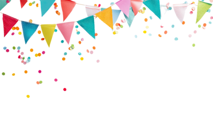 party flags transparent background