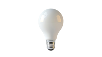 A simple, elegant light bulb on a neutral background, representing innovation and sustainable lighting solutions for modern spaces.