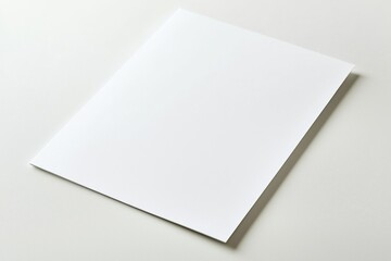 Blank A4 Paper Mockup on Isolated Background created with Generative AI