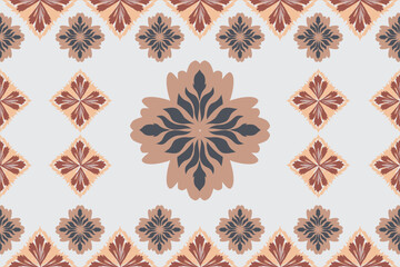 vector pattern The lines combine flowers, leaves, and animals that are unique and imaginative.