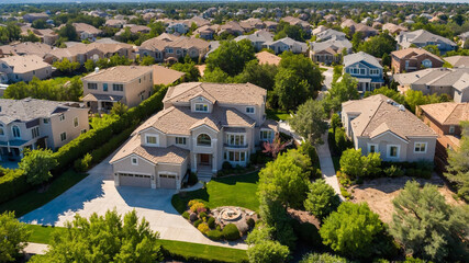 Obraz premium Housing Real Estate Aerial 