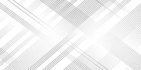 Fototapeta premium Vector gradient gray line abstract pattern Transparent monochrome striped texture, minimal background. Abstract background wave line elegant white striped diagonal line technology concept web texture.