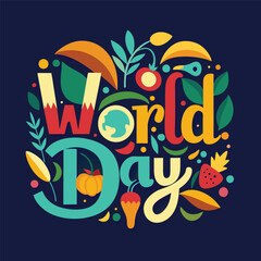 World food day vector design