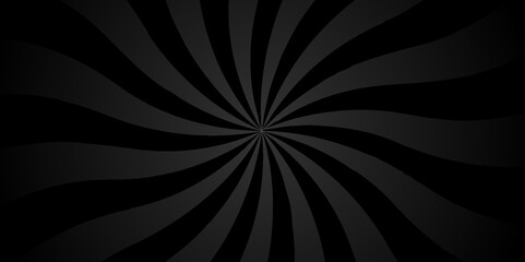 Vintage sun ray black and gray radial spiral sunrise, sunlight creative vector summer sunny. surface panoramic retro sunburst banner, poster, template background.