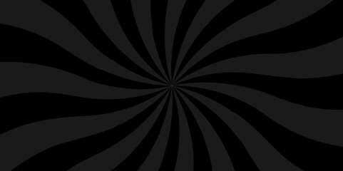 Vintage sun ray black and gray radial spiral sunrise, sunlight creative vector summer sunny. surface panoramic retro sunburst banner, poster, template background.