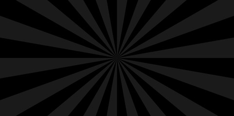 Vintage sun ray black and gray radial spiral sunrise, sunlight creative vector summer sunny. surface panoramic retro sunburst banner, poster, template background.	
