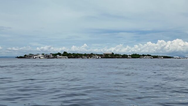 Island in the sea with sky view
