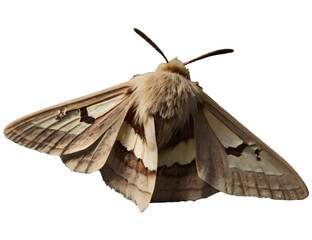 moth on a white background