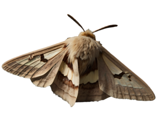 moth on a white background