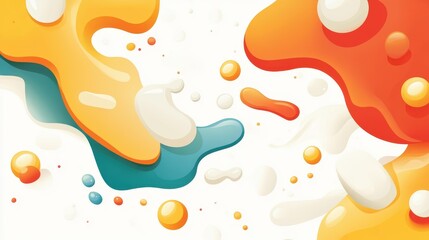 Discover a vibrant abstract liquid shape vector background, perfect for modern design projects and flat illustrations.