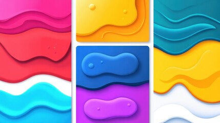 Obraz premium Explore vibrant abstract color backgrounds perfect for creative design projects and modern illustrations with exciting textures.