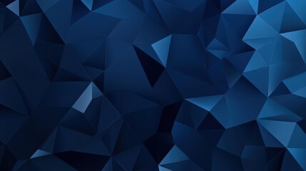 Fototapeta premium Elegant dark blue polygonal pattern with a luxurious feel, perfect for a modern backdrop or stylish design project.