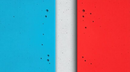 Fototapeta premium A vibrant red and blue halftone gradient, perfect for modern designs, featuring bold textures and cartoonstyle elements.