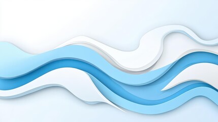 Fototapeta premium Create a vibrant and modern abstract wave background with a stylish, cartooninspired design that flows smoothly.