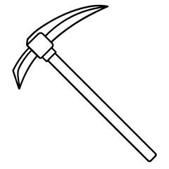 Pickaxe art vector illustration