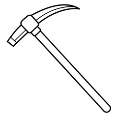 Pickaxe art vector illustration