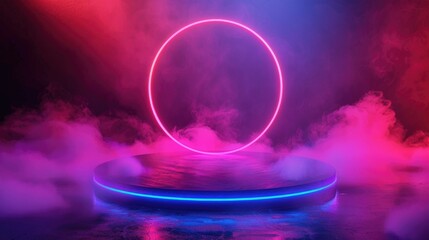 Neon Ring Stage Performance