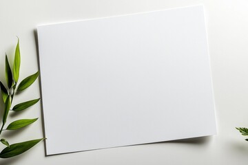 Blank A4 Paper Mockup on Isolated Background created with Generative AI