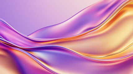 Obraz premium ultrahd golden and purple metallic 3D background,