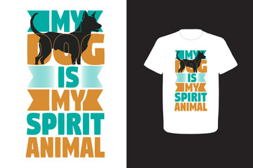 Dog  T-Shirt design. graphic typography funny doggy drawing t-shirt. creative vector t shirt. Isolated on white background t shirt. Perfect for print items puppy funny pet cool