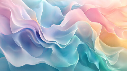 Obraz premium Smooth Abstract Fluid Art Creative Expression of Flowing Curves and Gradient Colors