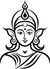 Sharad purnima vector art 