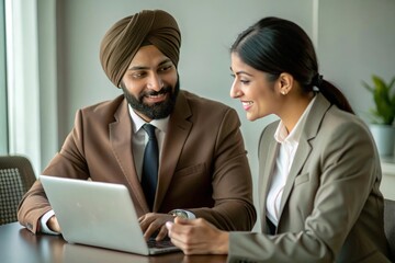 An Indian marketing consultant providing advice on brand development or positioning to a client.
