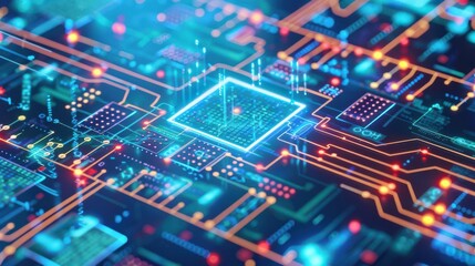 Obraz premium NFT minting process with blockchain integration, efficient and innovative.