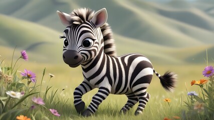 zebra in the grass