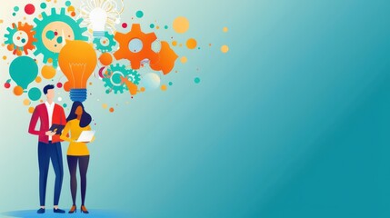 Problem-solving workshop, team tackling complex issues, flat design illustration