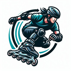 logo club rollerblade, vector, editing