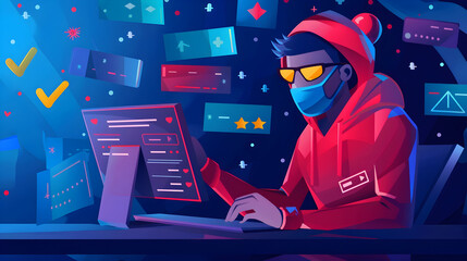 Fake Online Reviews: An image showing how fraudsters create fake online reviews to deceive consumers and manipulate their purchasing decisions