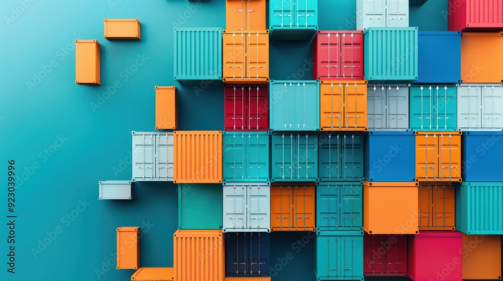 Poster supply chain tracking with blockchain technology, transparent and efficient.