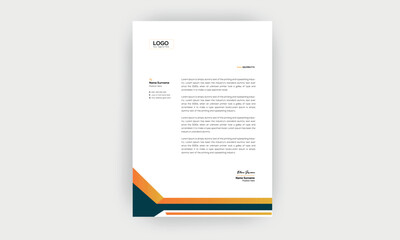 Simple and creative letterhead template  design