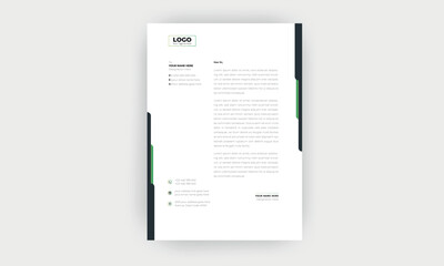 Simple and creative letterhead template  design