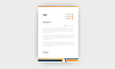 Simple and creative letterhead template  design