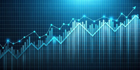 Naklejka premium market graph