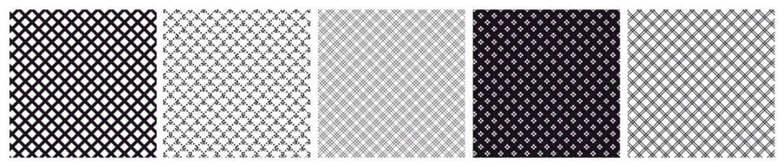 Seamless Crosshatch Vector Patterns