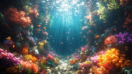 Fototapeta premium Vibrant Underwater World