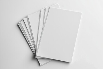 Blank A4 Paper Mockup on Isolated Background created with Generative AI