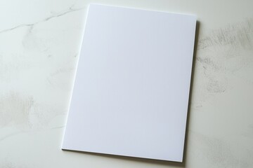 Blank A4 Paper Mockup on Isolated Background created with Generative AI