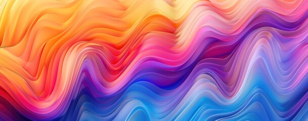 Abstract Colorful Waves
