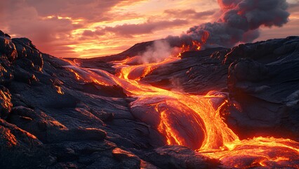 Rivers of Fire: The Raw Power of Flowing Lava