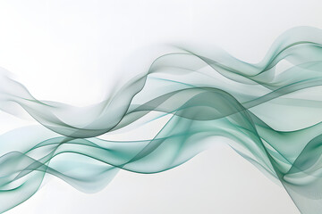 透明感のあるカラフルな抽象アート：滑らかでエレガントな色の流れ