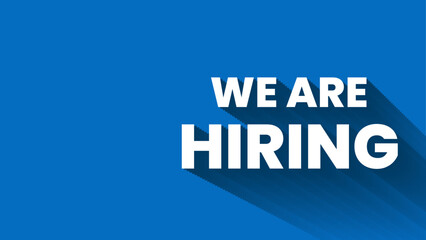 We are hiring text and join our team banner design. Hiring recruitment open vacancy. Hiring employee social media post vector illustration