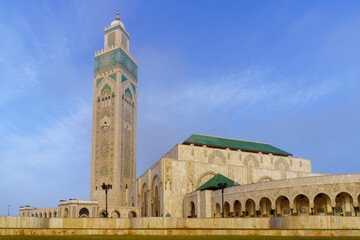 Fototapeta premium Hassan II Mosque, in Casablanca