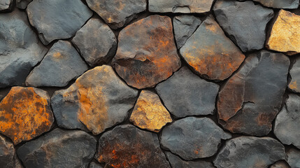 Fototapeta premium Detailed stone texture background with intricate patterns and rich color variations, perfect for creating a timeless and refined atmosphere in digital media.