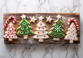 Christmas cookies in different shapes for Christmas day