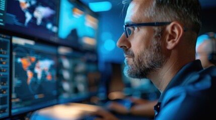 Cybersecurity expert conducting a phishing simulation, phishing, cybersecurity training